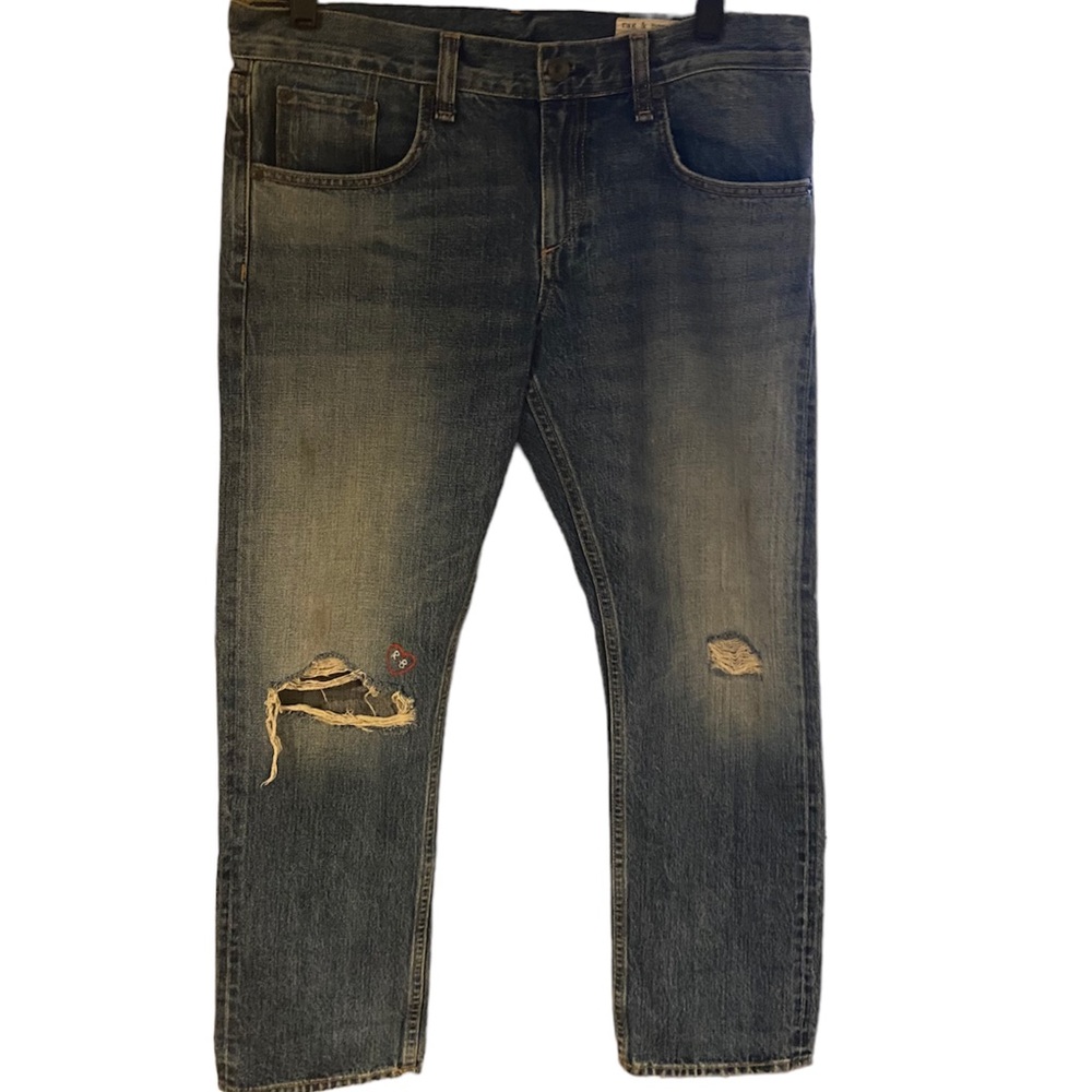 Rag & Bone Distressed Jeans Size 27 - Picture 2 of 7